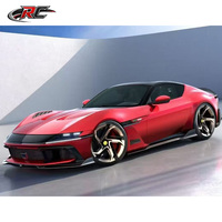 Pour Ferrari 12C : Kit carrosserie en carbone sec style DK, comprenant capot, lèvre avant, ailes et diffuseur arrière