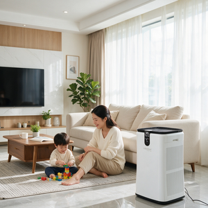 Robotron - Purificador de Aire Comercial para Interiores con Iones de Oxígeno Negativos, Pantalla Táctil Digital, Control Inteligente, PM CADR 100 M/h, Control por Aplicación - Product Image 4