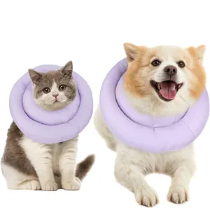 Adjustable Cone for Dogs to Stop Licking Waterproof Dog Donut Collar Protective Elizabethan Collars