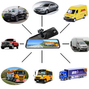 Grand angle 9-36v IPS écran tactile full hd double lentille voiture boîte noire dvr voiture rétroviseur - Product Image 6