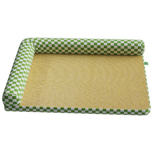 Cama Ortopédica Refrigerante <span class=keywords><strong>para</strong></span> Mascotas en Forma de L, Colchoneta de Seda Helada Autorrefrigerante con Espuma de Alta Densidad <span class=keywords><strong>para</strong></span> <span class=keywords><strong>Perros</strong></span> y Gatos - Product Image 1