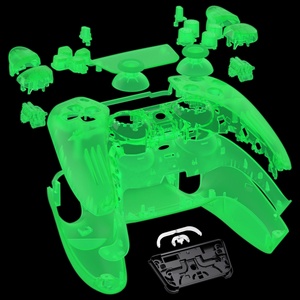 Pour manette PS5 BDM-030/040/050 : Kit complet de coque avec boutons et pavé tactile, coque de remplacement DIY luminescente dans le noir, plaque avant et arrière. - Product Image 1