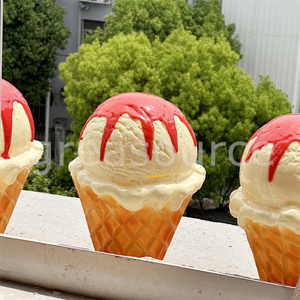 Hucha Gigante con Forma de Helado, Decoración de PVC Simulada, Regalo de Cumpleaños, Regalo para Niños, Modelo Grande, Accesorios de Comida, Decoración - Product Image 4