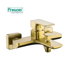 Frascio High-End-Qualität Messing bürste Gold Bad Wasserhahn mit Großhandels preis für Hotel Toilette Mount Bad Wasserhahn Wand halterung