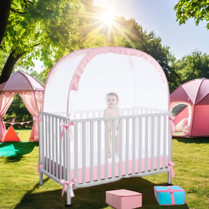 Portatile a un solo strato pieghevole in poliestere da giocare a baldacchino per bambini con cupolino a cupola per bambini e palo in alluminio per decorazioni da principessa all'aperto - Product Image 4