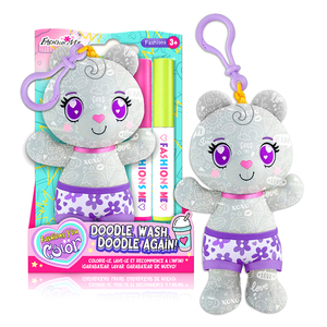 Bambini fai da te personalizzati che disegnano <span class=keywords><strong>orsetto</strong></span> peluche portachiavi Set educativo per bambini morbido carino e lavabile Doodle bambola di peluche giocattoli di peluche - Product Image 2