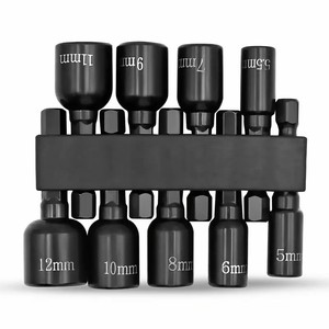 Hex Shank Socket Set 5mm To 12mm Metric Internal Hex Automotive Repair Tool Kit - Product Image 2