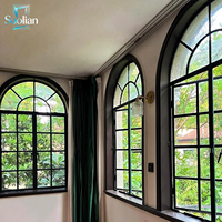 Ventana Francesa de Aluminio con Marco Delgado y Vidrio Templado para Proyectos Residenciales Modernos
