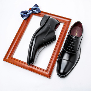 รองเท้าธุรกิจผู้ชายแบบสวม หนังแท้ ทรง Loafers ส้นในตัวสูง 6 ซม. - Product Image 3