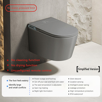 Juego de inodoro inteligente moderno para colgar en la pared, inodoro de cerámica inodoro, sensor automático, artículos sanitarios para Baño