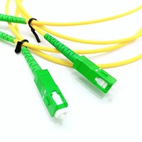 YOFC 10pcs Bulk Pack LC/UPC to SC/APC Singlemode Fiber Optic Patch Cord G657A1 Bend Insensitive 1m 3m 5m FTTH Yellow
