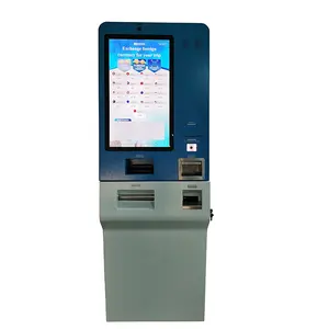Kiosk de troca de moeda com aceitação multi moeda e multidenominação
