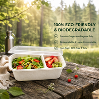 Boîte d'emballage pour fruits, conteneur alimentaire jetable, boîte à repas pour pique-nique, camping, bento, boîte à repas réduisant la teneur en matières grasses, compartimentée, pour l'extérieur