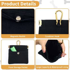 Muestra Gratis, Bolsa Creativa para Premios para Perros, Bolsa Portátil para Refrescos para Cachorros, Organizador de Almacenamiento de Comida para Perros, Bolsa para Premios para Mascotas al Aire Libre - Product Image 3