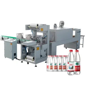 Hot Sale Automatic Water Beverage Bottles Cans Package Plant PE Film Shrink Wrapping Machine
