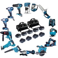 Perceuse Sans Fil Portable et Kit d'Outils Combinés, Perceuses à Percussion Électriques au Lithium Sans Fil avec Batteries Rechargeables et Tournevis