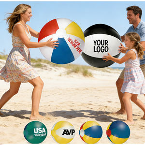 Ballon de plage gonflable coloré rayé arc-en-ciel pour enfants, jeux aquatiques de plein air - Product Image 4