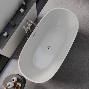 Vasca da Bagno Freestanding in Solid Surface per Progetti Alberghieri - Vendita Calda - Product Image 6