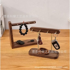 ที่แขวนกุญแจแบบสั่งทำพิเศษ ขนาด 20 ซม. x 22 ซม.  ที่เก็บของบนโต๊ะทำงานทำจากไม้  อเนกประสงค์ แบบตั้งพื้น - Product Image 3