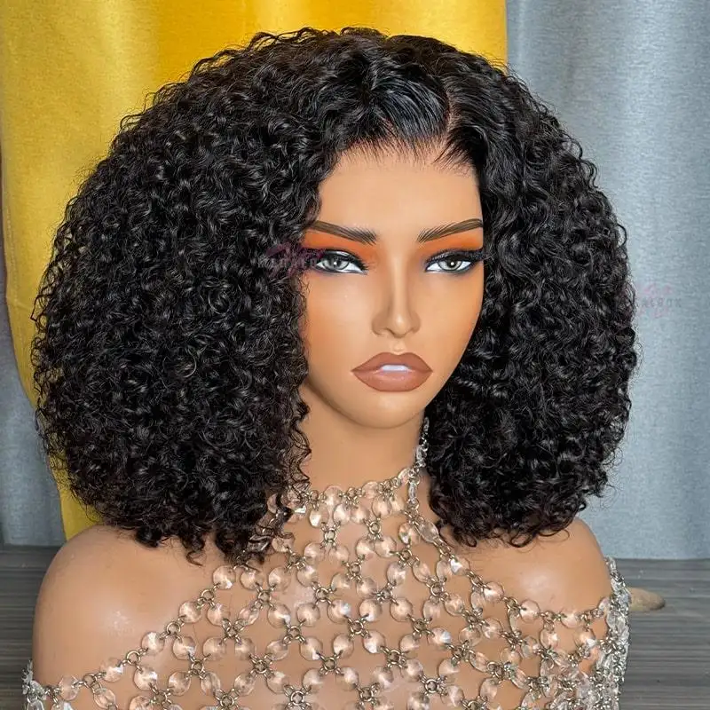 Perruque Lace Front Wig transparente Hd, perruque Lace Frontal 13x4 sans colle, cheveux humains pré-plumés avec nœuds décolorés pour femmes