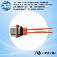 Kabel Harness Konektor Tegangan Tinggi TE Connectivity 1000V untuk Paket Baterai Kendaraan Listrik OEM Kustom