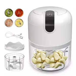 Ama hot selling 2023 Mini Electric Garlic Chopper Masher Food Processor Durable Vegetable Crusher Home and Kitchen Accessories