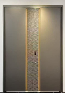 Moderno Design minimalista per la casa-porta d'ingresso in alluminio sicuro per la parte anteriore e posteriore della Villa e dell'hotel - Product Image 6