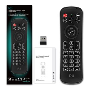 Đen không dây mini Bàn phím Rii MX6 2.4GHz Air chuột điều khiển từ xa nhà máy cho thông minh Android TV Box - Product Image 1