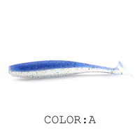 Leurre de pêche en mer pour achigan et brochet, imprimé PVC, 50mm/75mm/100mm, leurre artificiel bionique en forme de ver, shad wobbler pour rivière, lac, ruisseau