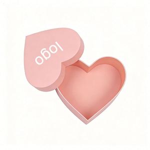 Factory Direct Customizable Free Design Eco-Friendly High-End <b>Pink</b> Paper Heart-Shaped <b>Gift</b> <b>Box</b> Elegant Valentine's Day Wedding - Product Image 2