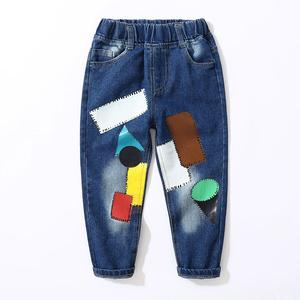 Nouveaux échantillons gratuits de jeans en denim pour enfants, design tendance, provenant du marché de gros chinois - Product Image 1