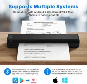 Fabricante Chino y Precio Económico, Impresora Térmica Móvil Inalámbrica A4 sin Tinta M08f para <span class=keywords><strong>Tatuajes</strong></span> Temporales - Product Image 4