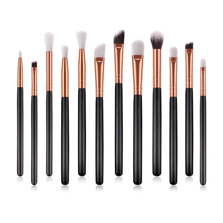 Top Selling Oval Makeup Brush 12 Pcs Make Up Brushes Set With Private Label Makeup Brush Set