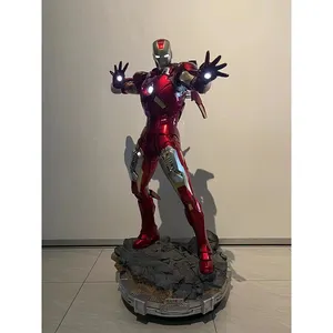 Aangepaste 110Cm Maat Mk7 Iron Man Beelden Hars Handwerk Ijzeren Man Mal Sculptuur Kind Ornamenten Speelgoed Cadeau Voor Decoratie Verkoop