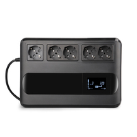 SKE Nouvelle conception CE FCC ROHS Onduleur hors ligne avec écran LCD 50Hz 60Hz 110V 220V Onduleur hors ligne 800VA 480W Batterie intégrée 12V 9AH