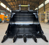 Bucket Excavator RSBM CAT 320D Lebar 1300mm dengan 5 Batang Pelindung Interior yang Dapat Diganti dan Diperkuat