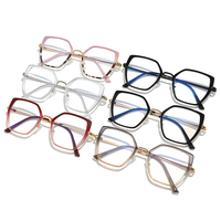 Lunettes de vue anti-lumière bleue à monture intégrale en métal, style œil de chat, tendance, vente chaude 2025 MS 91722, pour les étudiantes