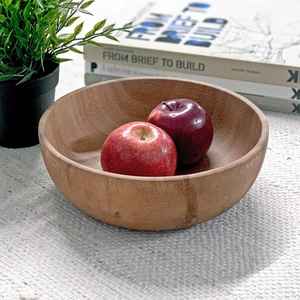 Tazón de Madera Natural, Artesanal, Ecológico, Ideal para Decoración del Hogar, Comedor y Uso Culinario - Product Image 3