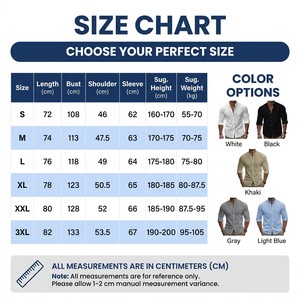 Camisa de Lino para Hombre con Cuello Mao, <span class=keywords><strong>Manga</strong></span> Larga, 95% Lino, 145gsm, Corte Ajustado, Logotipo Personalizado, Casual, Venta al por Mayor en Stock - Product Image 5
