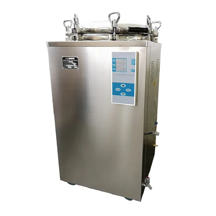 Sıcak satış HVS-100D tıbbi sterilizatör ekipmanları 100L otomatik dikey otoklav yüksek basınçlı buhar sterilizatörü