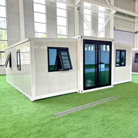 Maison préfabriquée modulaire mobile de 20 pieds, extensible, avec panneaux sandwich en acier, design moderne et écologique