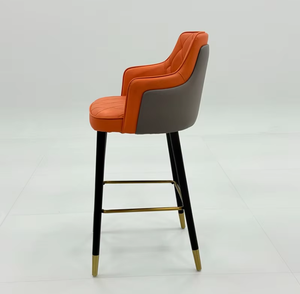 Silla de Barra Alta Naranja de Diseño Moderno con Respaldo para Casino, para <span class=keywords><strong>Las</strong></span> Vegas, Macao, Baccarat, Silla Tiger, Silla de Lujo - Product Image 3