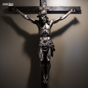 Gigante antiguo católico religioso interior Metal <span class=keywords><strong>Cristo</strong></span> Cruz escultura tamaño real famoso Jesús crucificado estatuas de bronce para la venta - Product Image 6