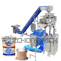 Mini Machine multifonctionnelle d'emballage de sacs préfabriqués avec 2 têtes, pesée linéaire de grains de sucre de riz