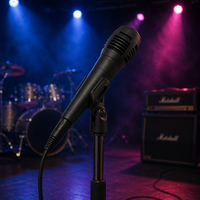 Microphone dynamique filaire en forme de cœur JINJUE à bas prix pour le karaoké, l'enregistrement et les voix