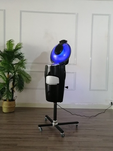Vaporizador de Cabello Profesional para Salón, con Micronebulización, Luz LED, Tecnología de Ozono, Totalmente Automático, Blanco/Negro, con Soporte para Cabello - Product Image 6