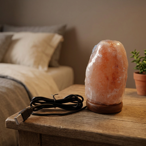 Lámpara de Sal del Himalaya Tallada en Mini USB de la Mejor Calidad, Forma de Cono, Rosa Natural, Ecológica, Premium, Sal Demaro de Exportación, Feng Shui - Product Image 1