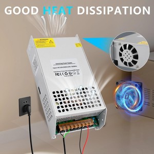Alimentatore switching AC/DC da 1200W, 12V 15V 24V 36V 48V 60V 72V 80V 110V 220V, 5A <span class=keywords><strong>10A</strong></span> 15A 25A 50A 100A - Product Image 6