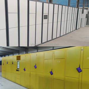 रेल स्टेशनों और हवाई अड्डों के लिए बिल और सिक्का स्वीकार करने वाले के साथ 7/24 घंटे स्वयं सेवा स्मार्ट सामान भंडारण लॉकर - Product Image 3