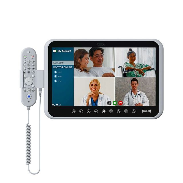 New Octa Core Front IP65 Waterproof Glove Touch 15.6 Inch Medical Display PoE RFID Android 13 OS Beside Infotainment Terminal